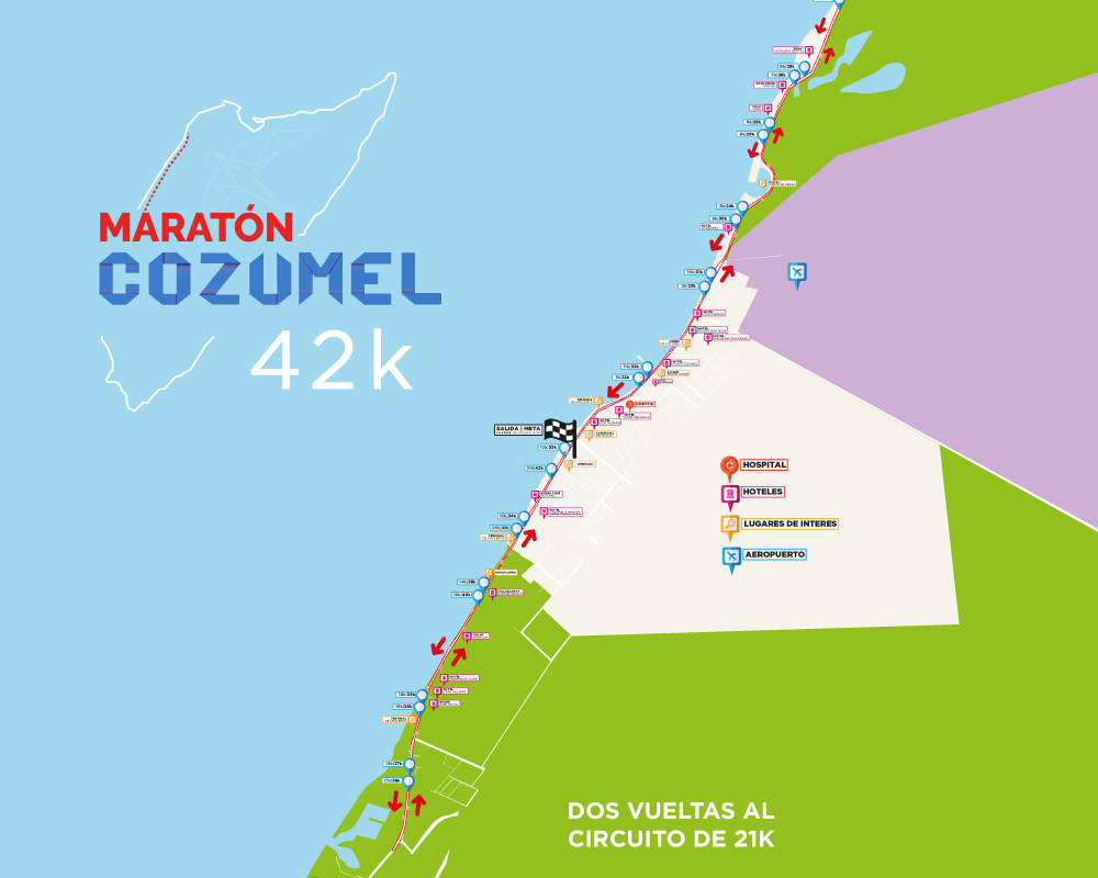 Este fin de semana se realiza el Maratón Cozumel 2021 RunMX rutas