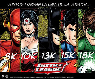 carreras liga de la justicia batman superman wonderwoman