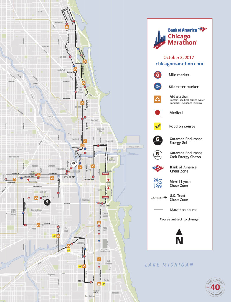 La ruta del Maratón de Chicago 2017 RunMX