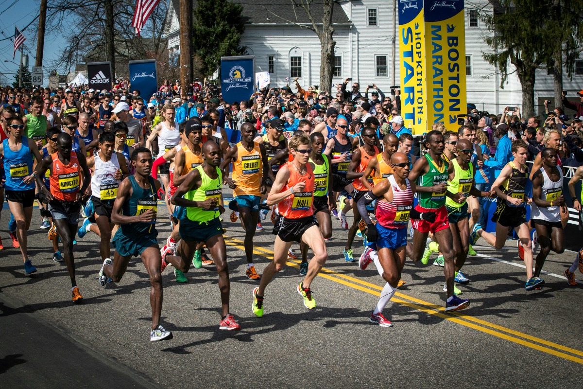 atletas elite maraton boston 2018