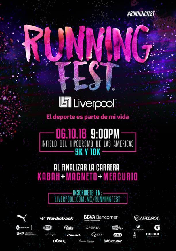 running fest liverpool 2018 concierto magneto kabah